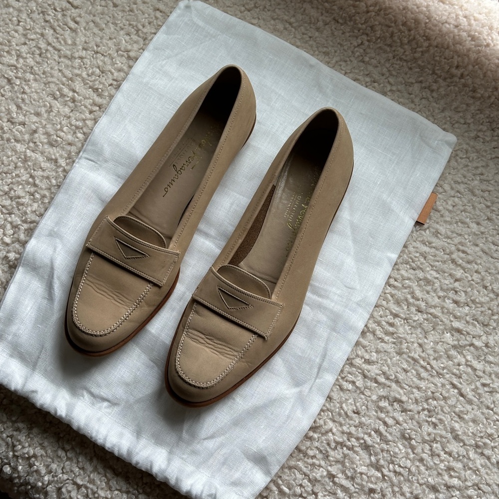 Salvatore Ferragamo Vintage Suede Loafers